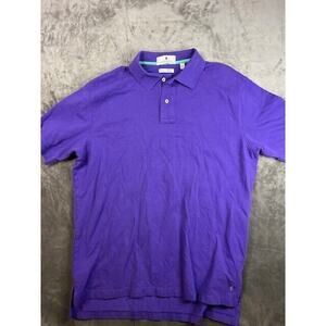 Southern Pines Polo Shirt Men’s Large Purple Short Sleeve 2 Buttons